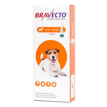 BRAVECTO Spot On Dog 250mg 4.5-10kg